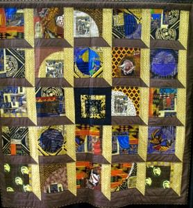 50 - African Print Scrap Quilt ~ Barbara Fuston